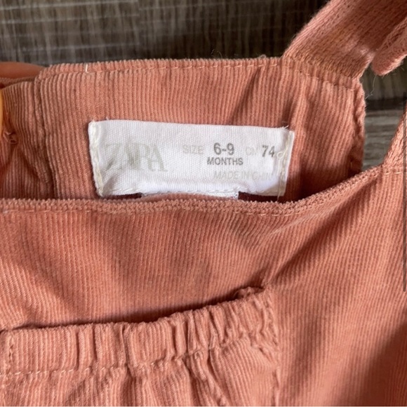 🌸2 for $25🌸 Zara pink fine-walled corduroy romper - Picture 7 of 8